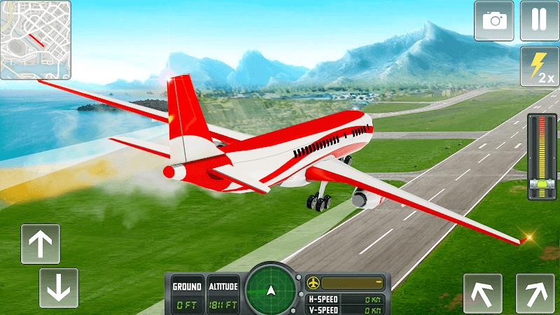 Flying Airplane Pilot Games ဖန်သားပြင်ဓာတ်ပုံ 2