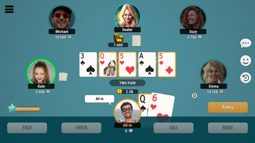 Kindza Poker Screenshot 1