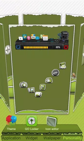 Next Launcher Theme P.Sheep Tangkapan skrin 1