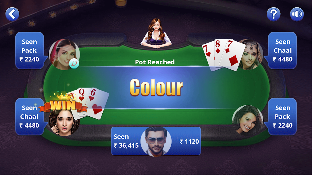 Teen Patti Offline Capture d'écran 3