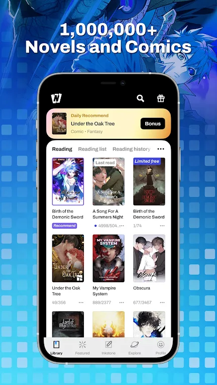 WebNovel 起點國際應用截圖第1張