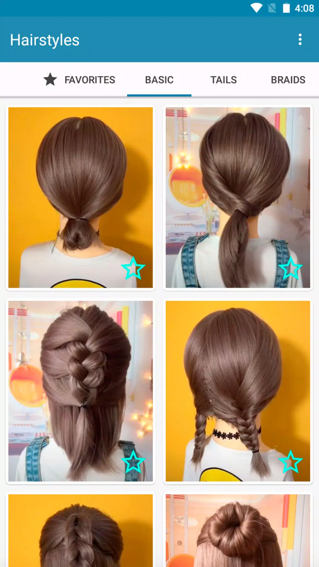 Hairstyles for short hair Ekran Görüntüsü 0