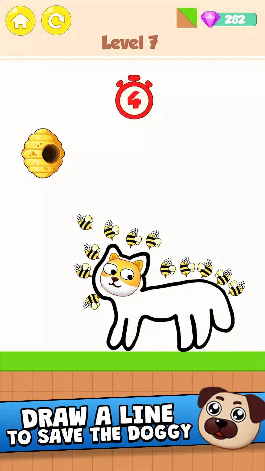 Save the Dog - Draw to Save স্ক্রিনশট 1