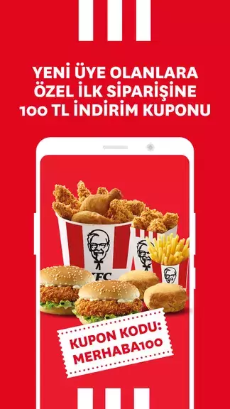 KFC Türkiye – Yemek Siparişi Captura de tela 1