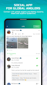 Rippton–Social  Fishing App, Fishing Map, Logbook Screenshot 1