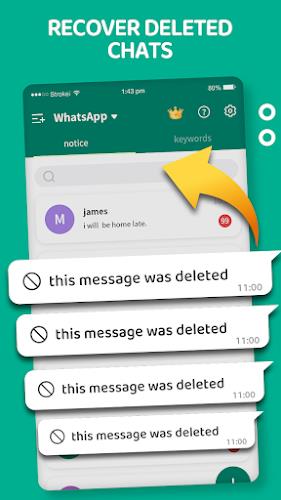 WA Messages Deleted Recovery ภาพหน้าจอ 2