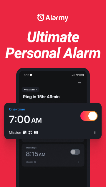 Alarmy – Alarm Clock & Sleep Mod Screenshot 0