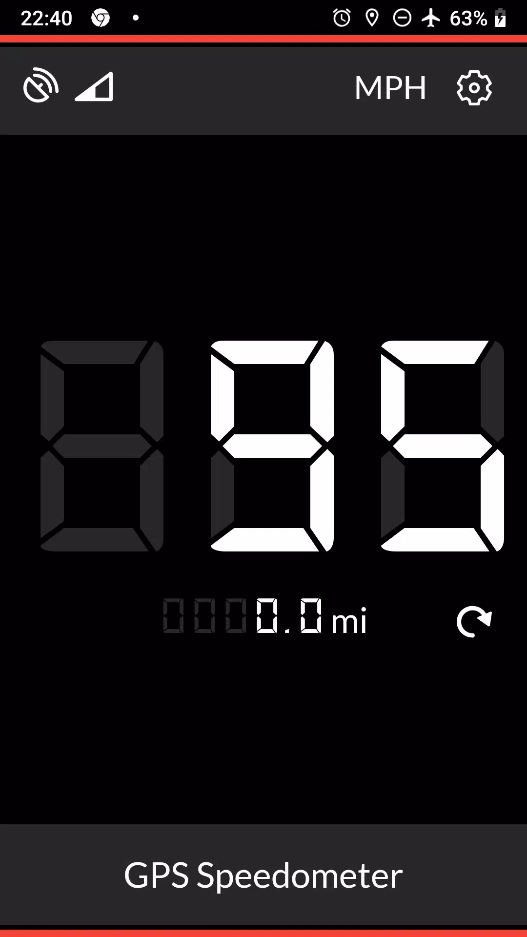 GPS Speedometer Screenshot 0