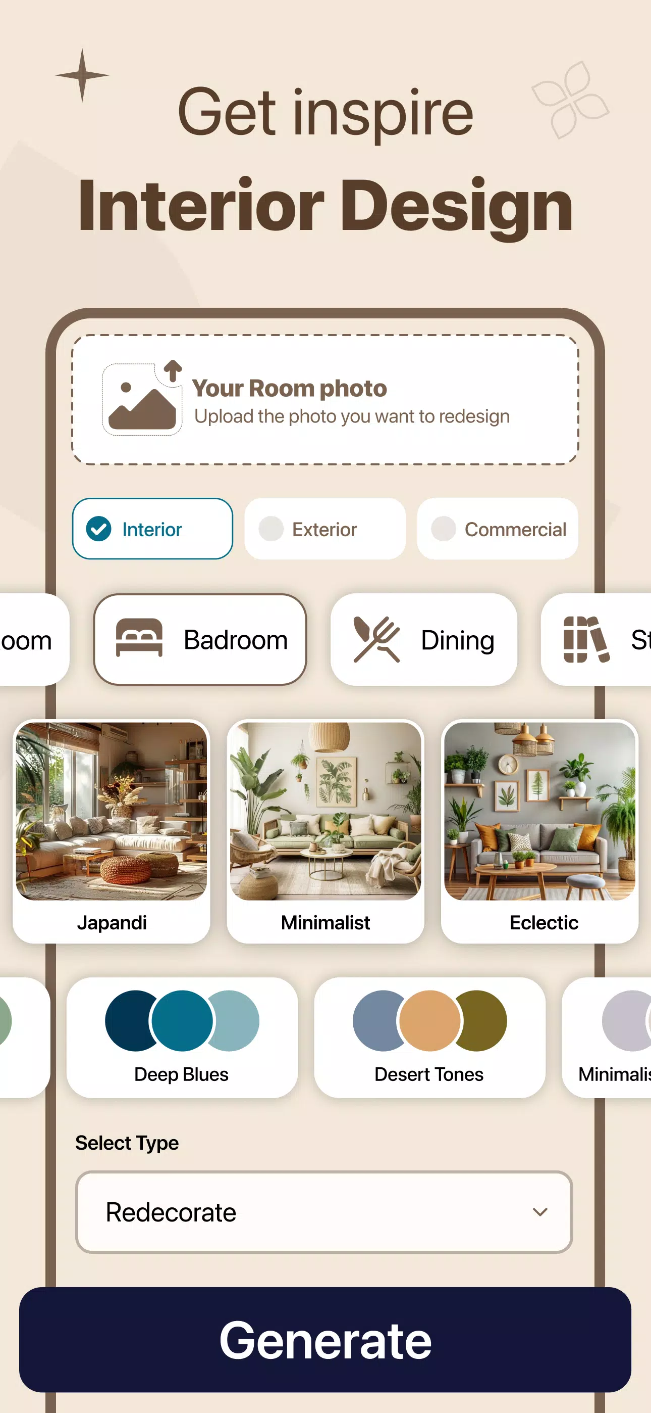 AI Room Planner & Home Design Скриншот 2