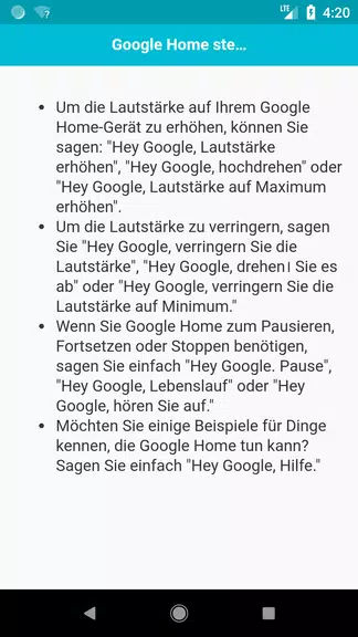 Befehle für Home Скриншот 1