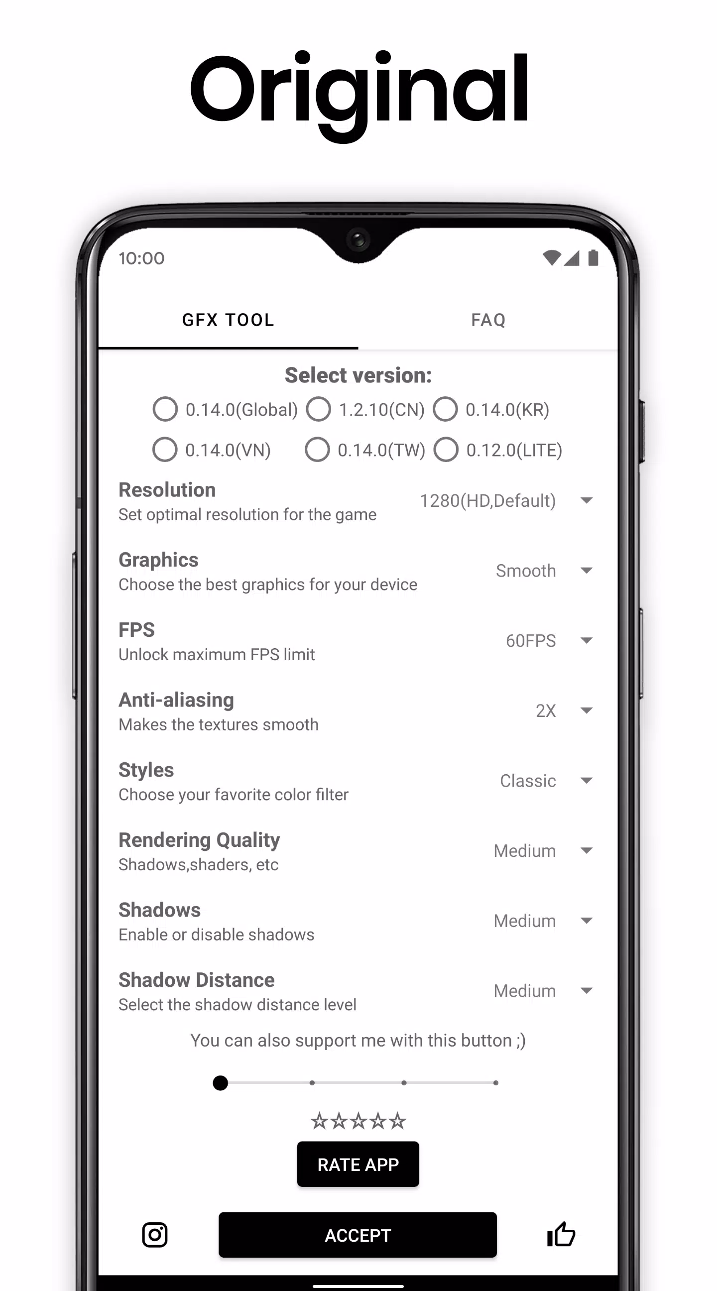 GFX Tool ภาพหน้าจอ 0