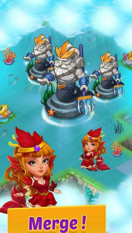 Merge Mermaids-magic puzzles Captura de tela 0