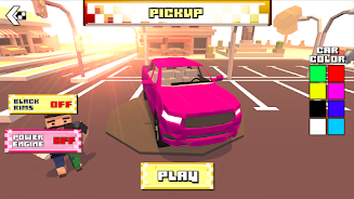 Blocky Car Racer - racing game Tangkapan skrin 2