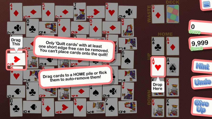 Crystal Crazy Quilt Solitaire Ảnh chụp màn hình 2