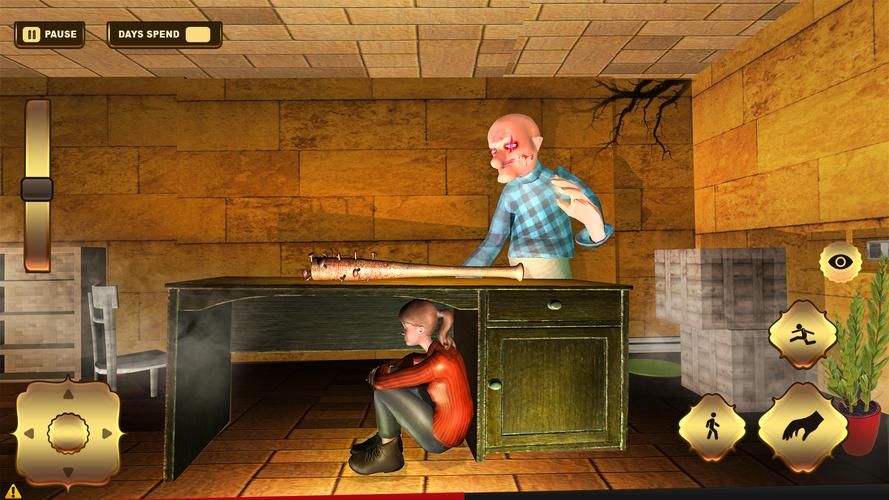 Scary Grandma Grandpa House 3D スクリーンショット 1
