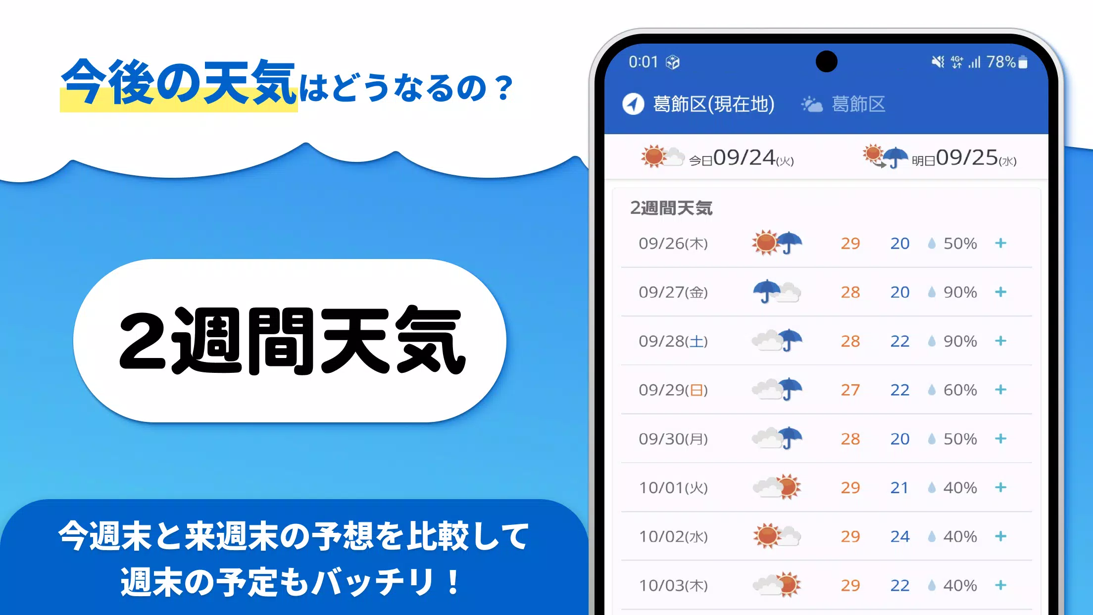tenki.jp 日本気象協会の天気予報アプリ・雨雲レーダー應用截圖第3張