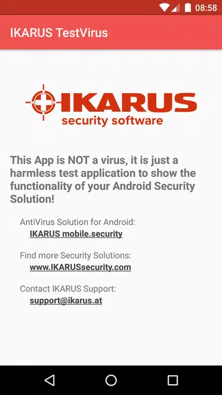 IKARUS TestVirus Zrzut ekranu 0