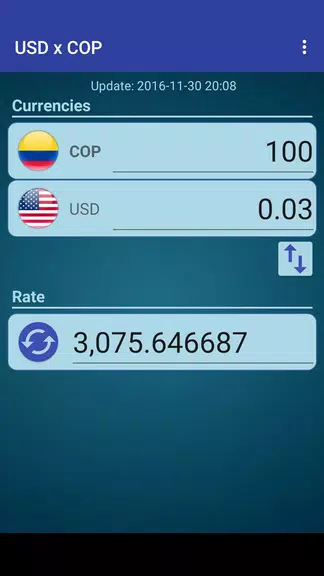 US Dollar to Colombian Peso Zrzut ekranu 1