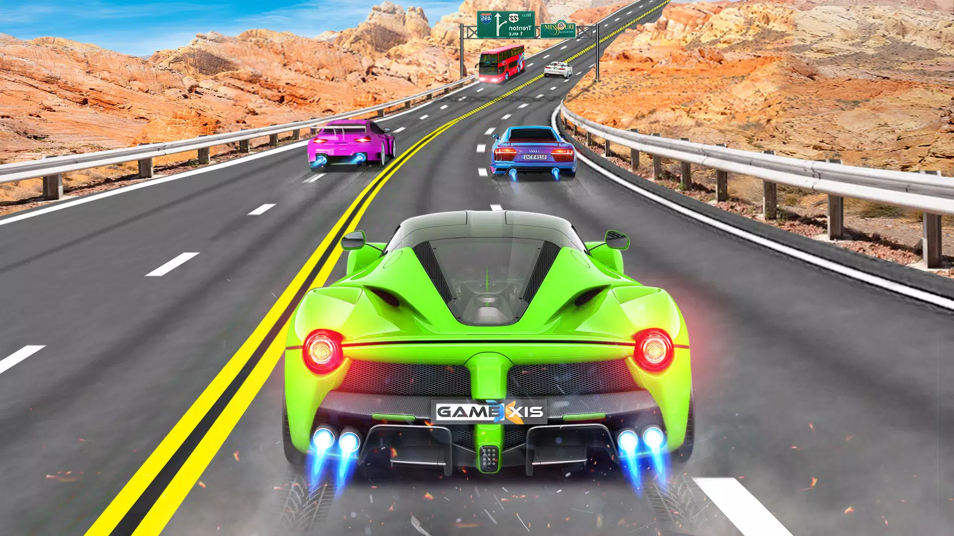 Real Highway Car Racing Game ภาพหน้าจอ 0