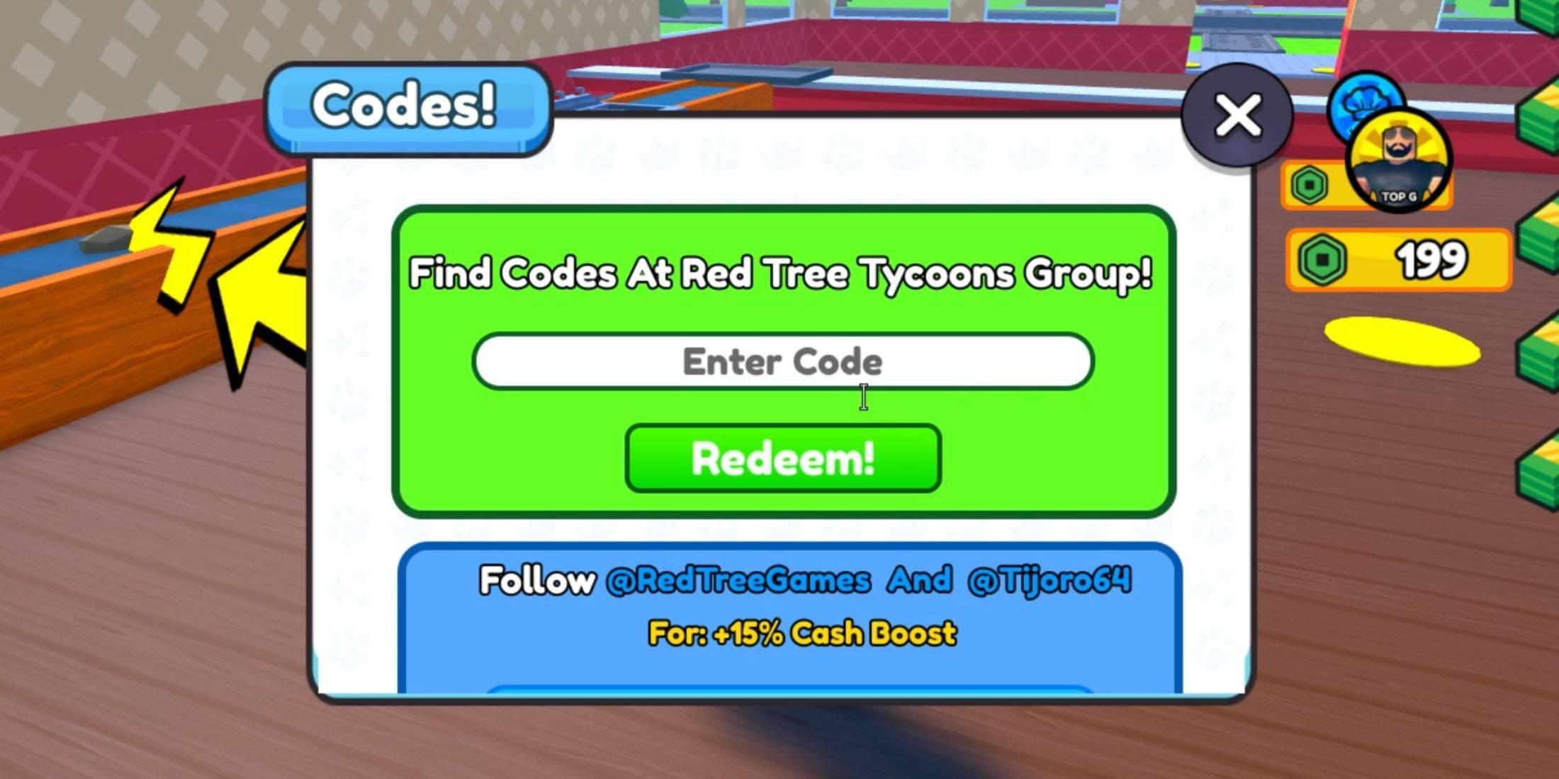 Sandwich Tycoon Code Entry