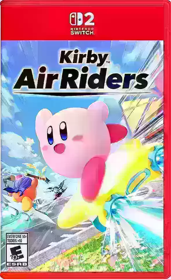 Kirby Air Riders game cover artwork