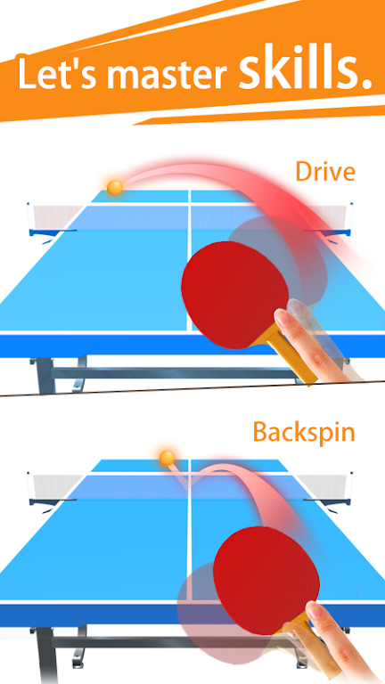 Table Tennis 3D Ping Pong Game Tangkapan skrin 0