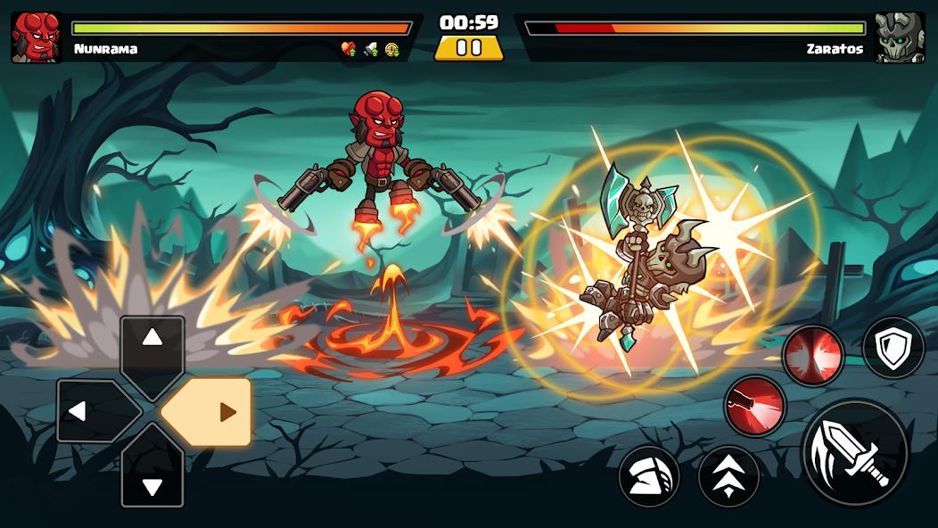 Brawl Fighter - Super Warriors Mod ภาพหน้าจอ 2