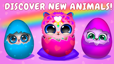 Merge Fluffy Animals: Egg pets Tangkapan skrin 0