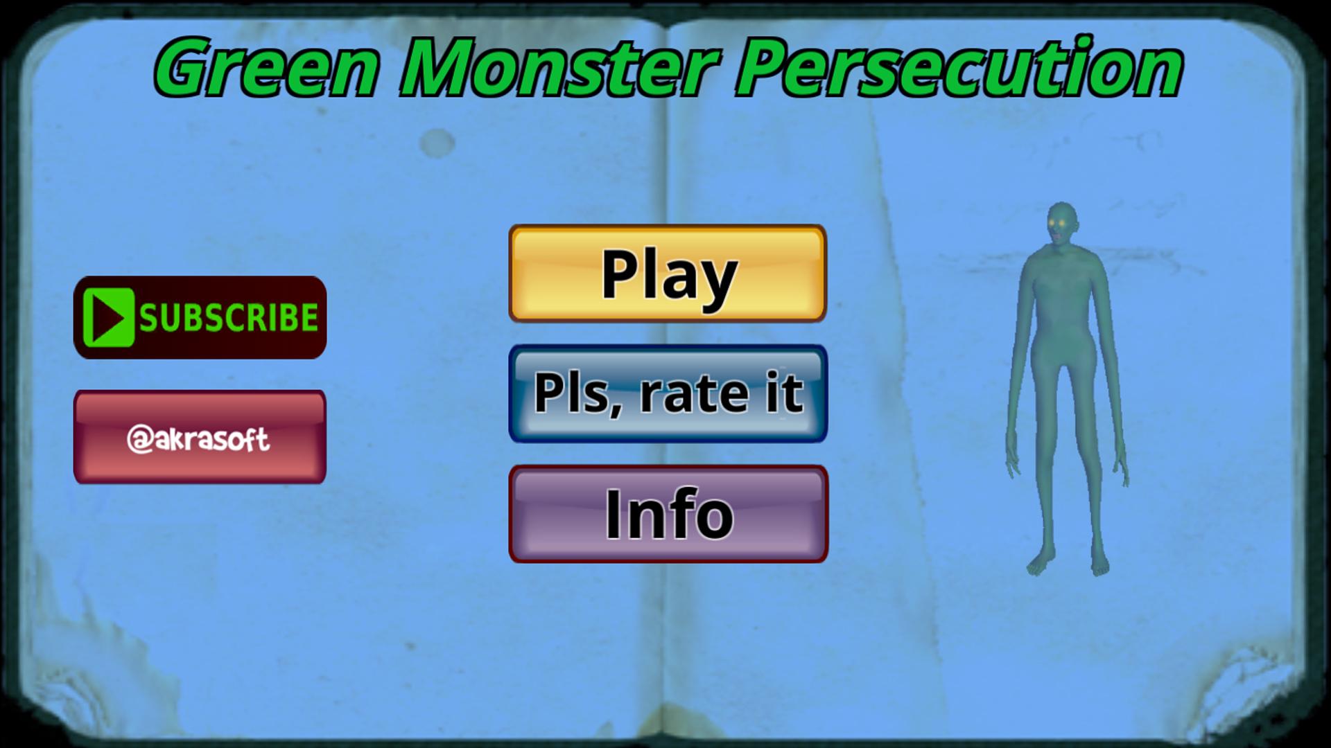 Green monster chase : horror Screenshot 2