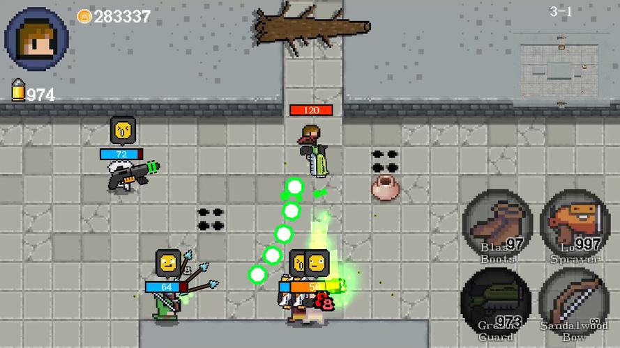 Tiny Warrior - Pixel Gun Schermafbeelding 1