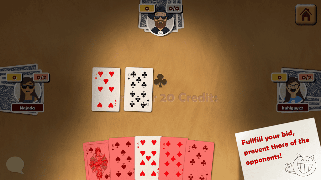 Oh Hell - Online Spades Game Скриншот 1