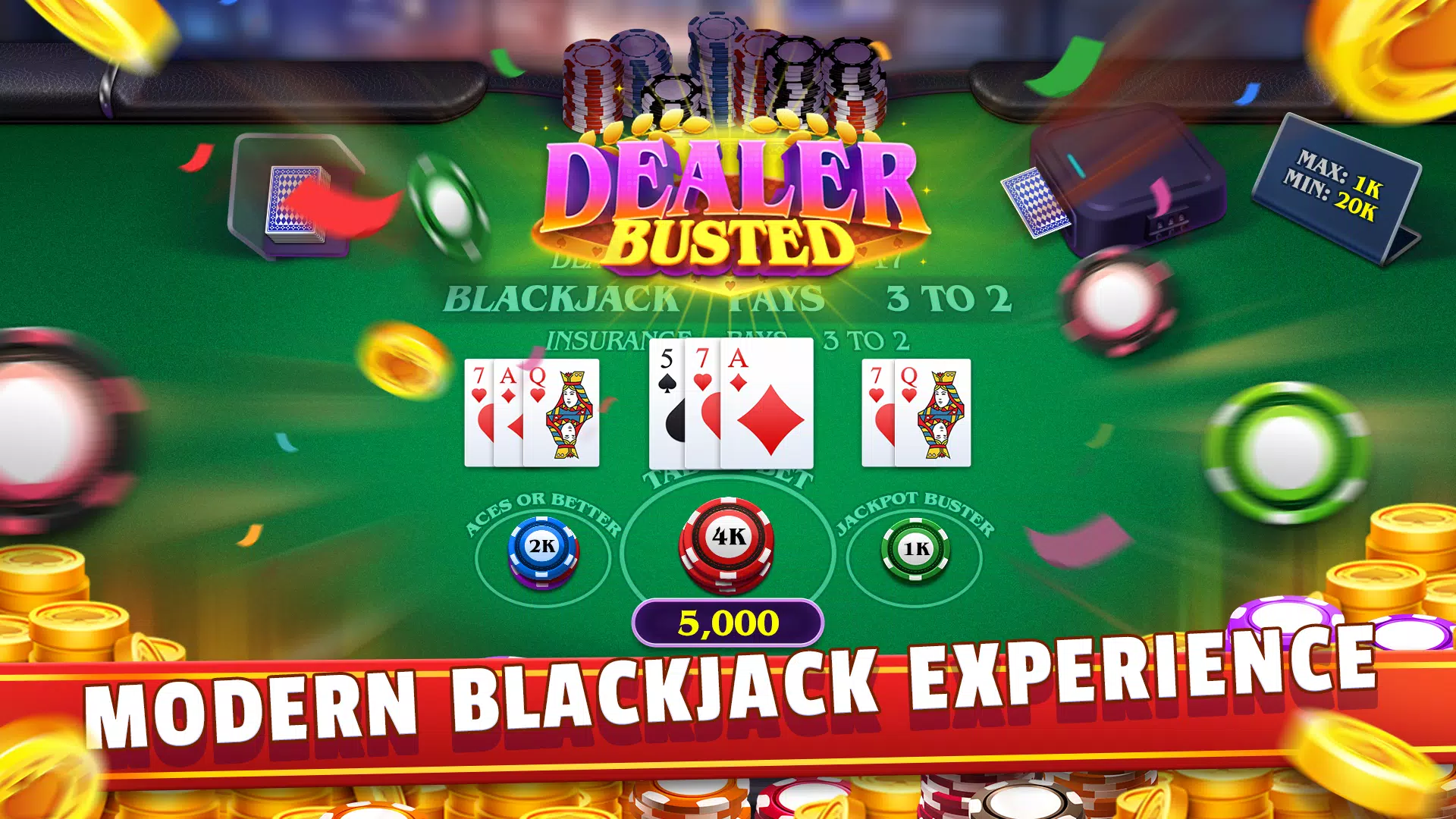 Modern Blackjack スクリーンショット 3