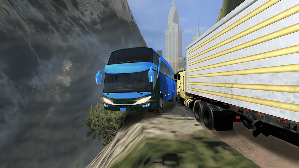 Risky Roads Bus Driver Offroad Ekran Görüntüsü 2