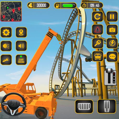 Roller Coaster Builder Game Ảnh chụp màn hình 0