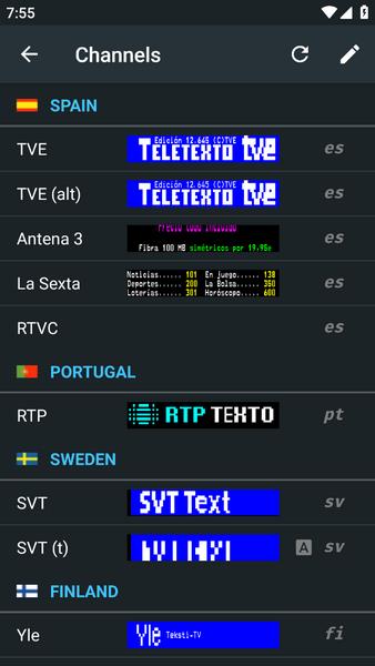 TxtVideo Teletext 스크린샷 0