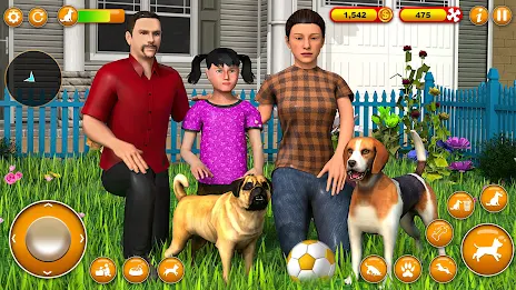 Pet Dog Family Adventure Games Tangkapan skrin 1