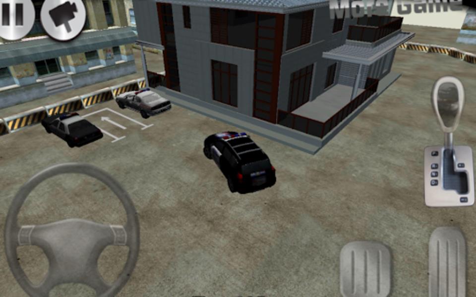 3D police car parking Captura de pantalla 2