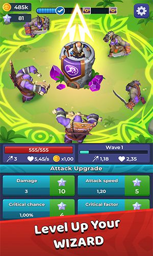 Royal Mage Idle Tower Defence Ảnh chụp màn hình 1