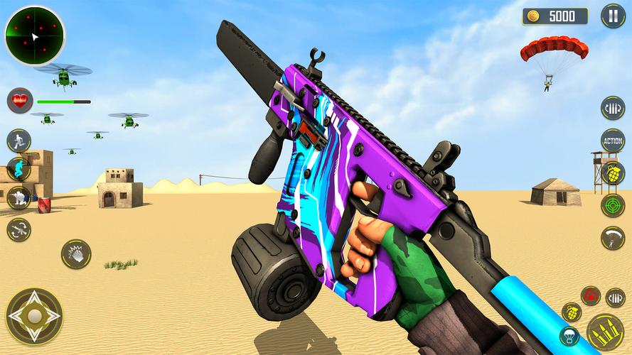 FPS Shooting game 3d gun game Capture d'écran 0