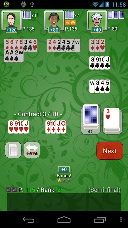 Contract / Shanghai Rummy Free ภาพหน้าจอ 0