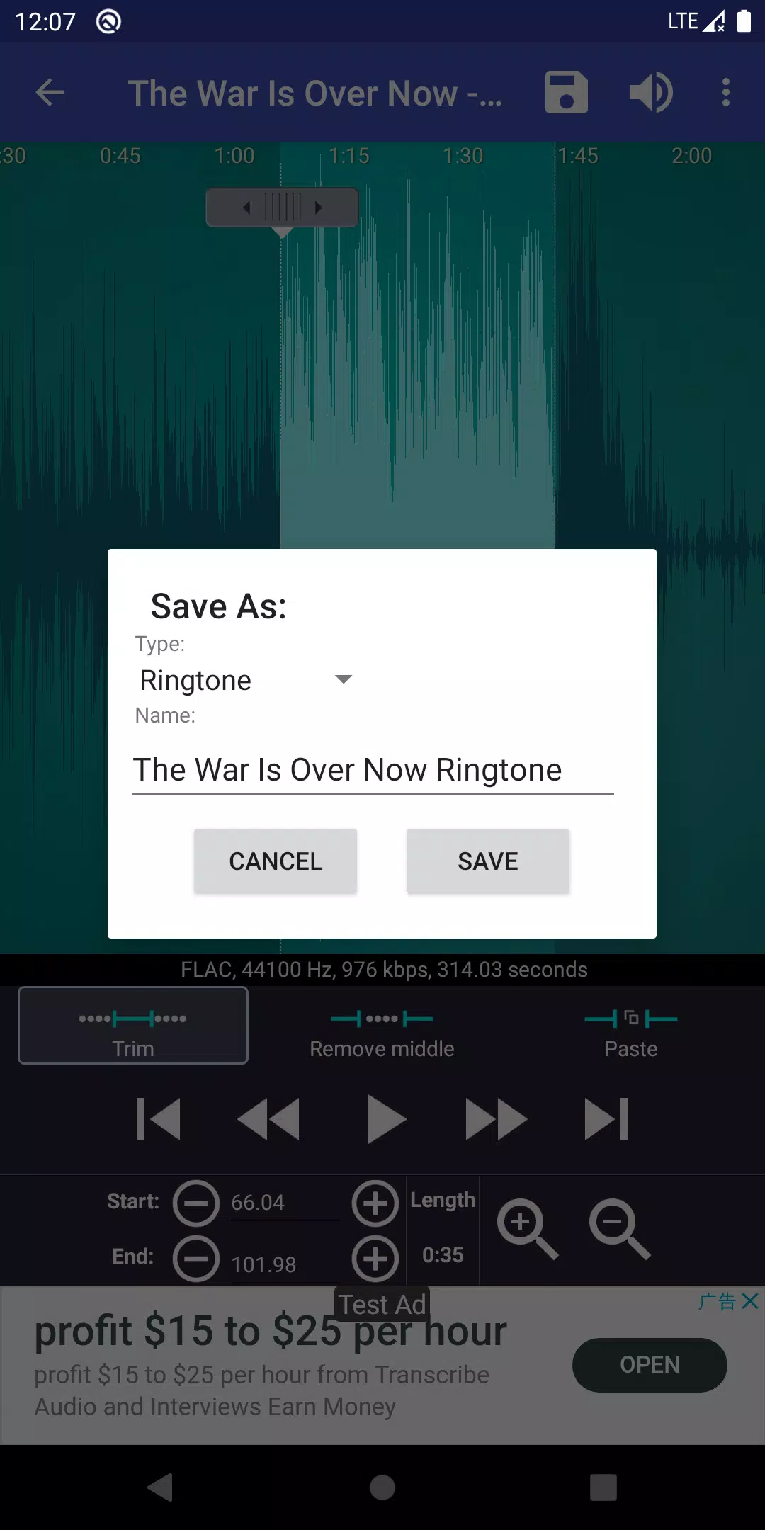 Ringtone Maker:Créer sonneries Capture d'écran 3