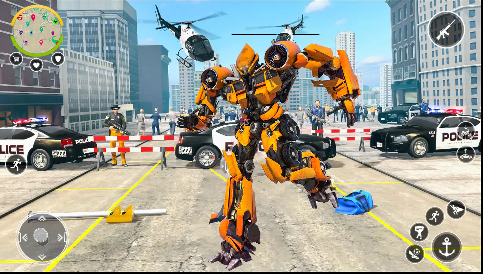 Robot Hero 3D: Robot Transform ภาพหน้าจอ 1