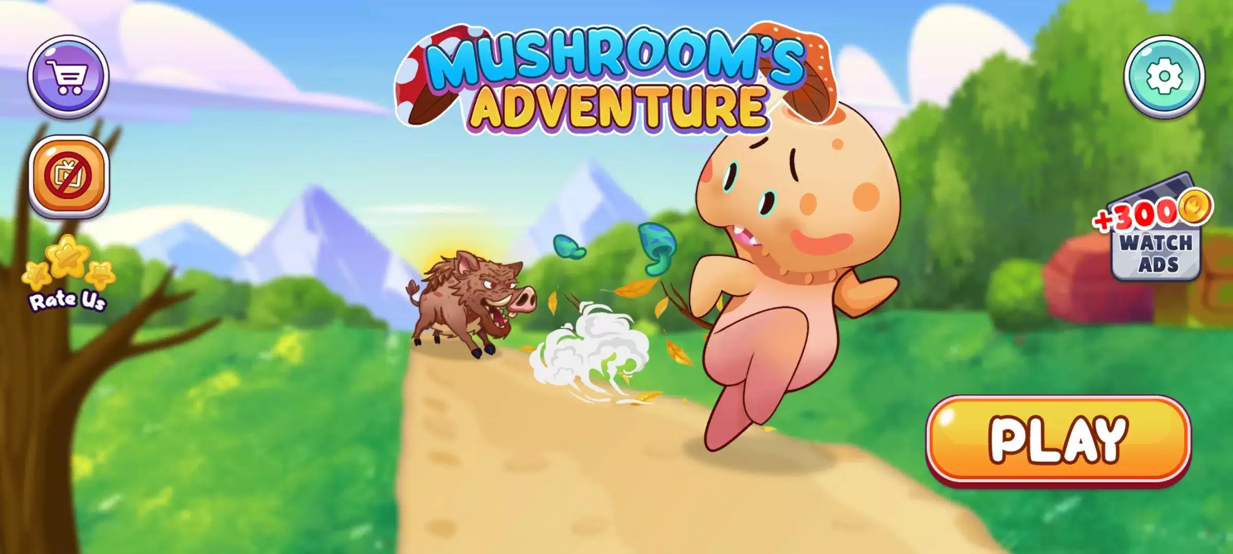 Mushroom war: Jungle Adventure स्क्रीनशॉट 0