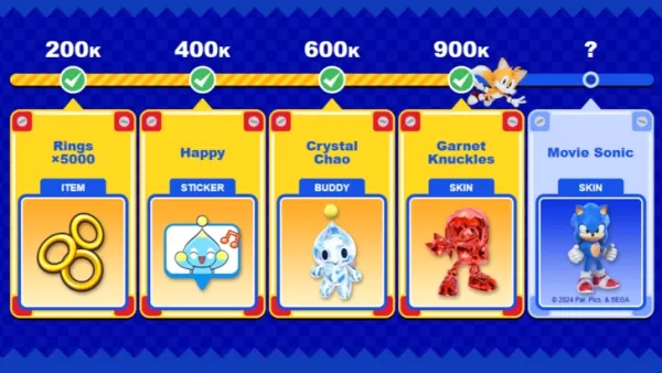 Ngày phát hành Sonic Rumble được công bố là đăng ký trước đạt 900k