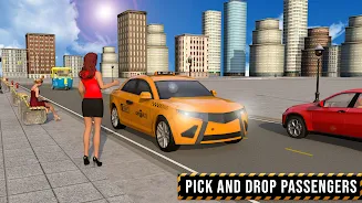 USA Taxi Car Driving: Car Game Screenshot 0