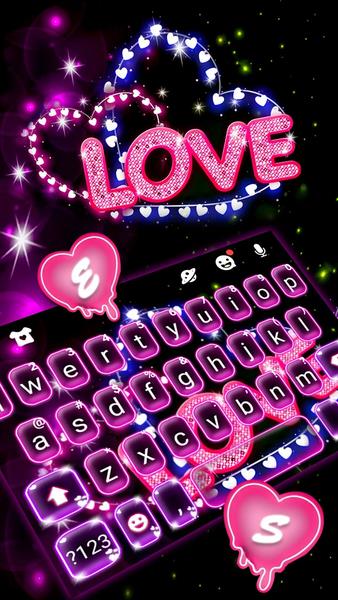 Neon Love Theme Tangkapan skrin 1