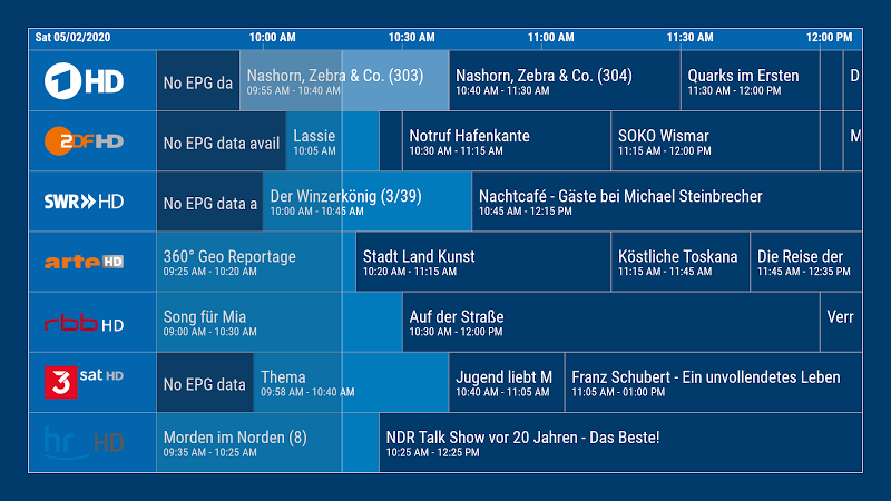 dream Player TV for TVheadend Schermafbeelding 2