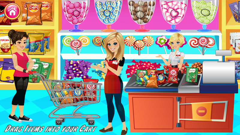 Supermarket Shopping Mall Game 스크린샷 1