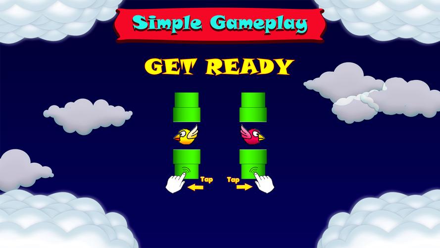 Fun Birds Game - Two players Captura de pantalla 3