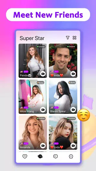 Schermata MatchU-Live, Meet People, Chat 3